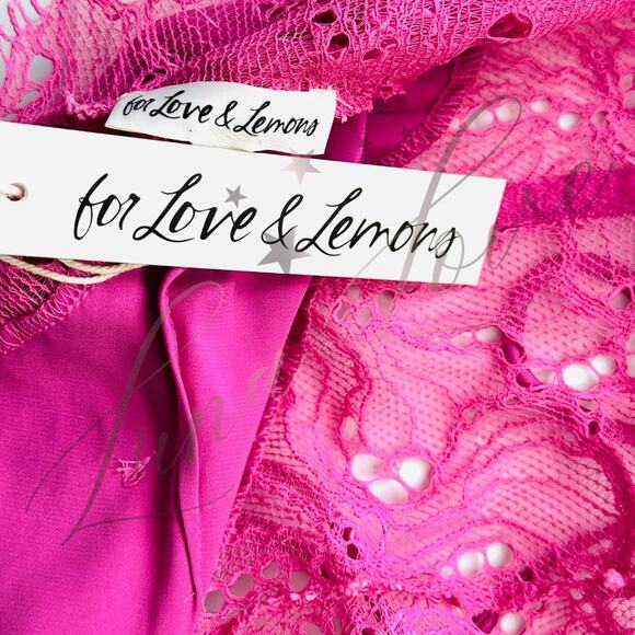 FOR LOVE & LEMONS Casey Maxi Dress in Pink NWT - Picture 9 of 11